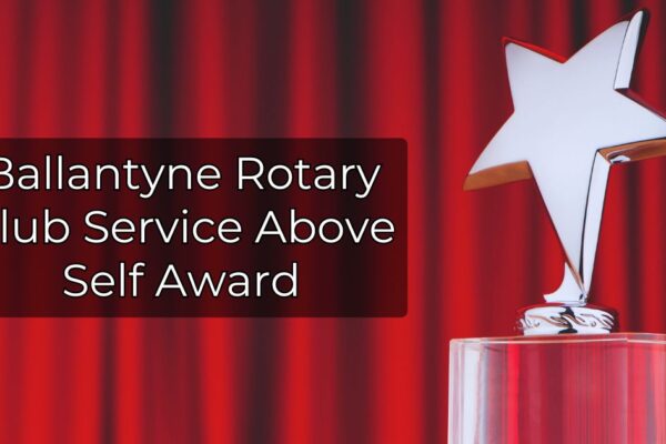 Ballantyne Rotary Club Service Above Self Award