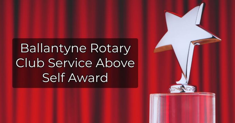 The Ballantyne Rotary Club Service Above Self Award