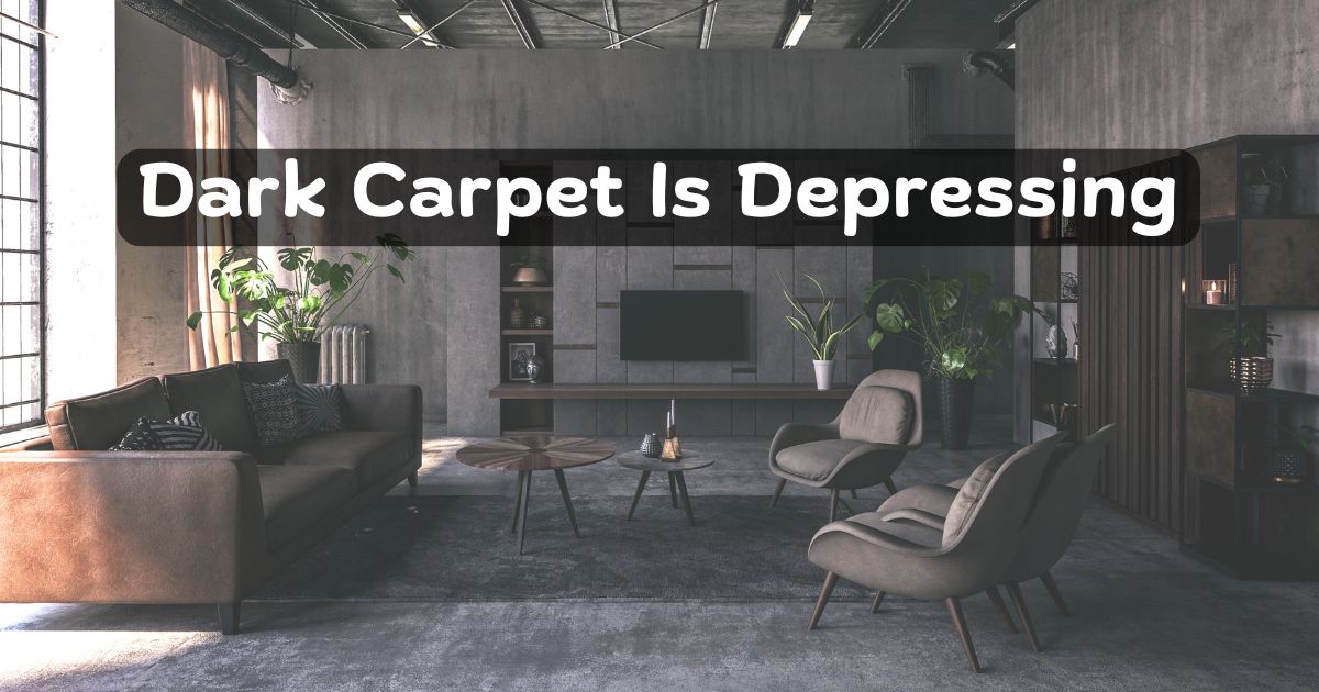 Dark Carpet Is Depressing