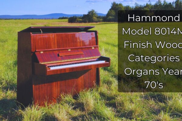 Hammond Model 8014M Finish Wood Categories Organs Year 70's