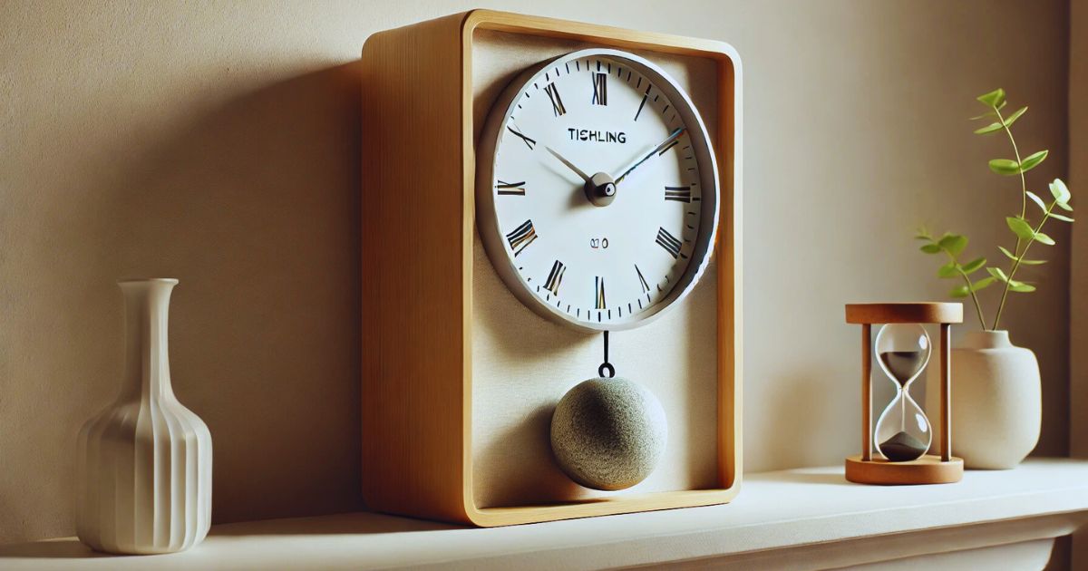 Tischling Stone Weighted Clock