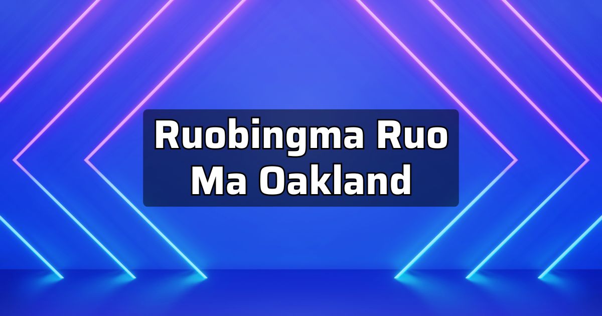 Ruobingma Ruo Ma Oakland