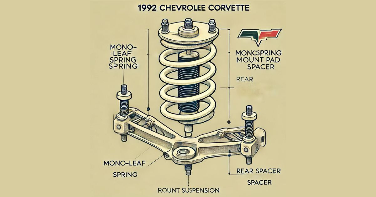 1992 Vette Rear Monspring Mount Pad Spacer